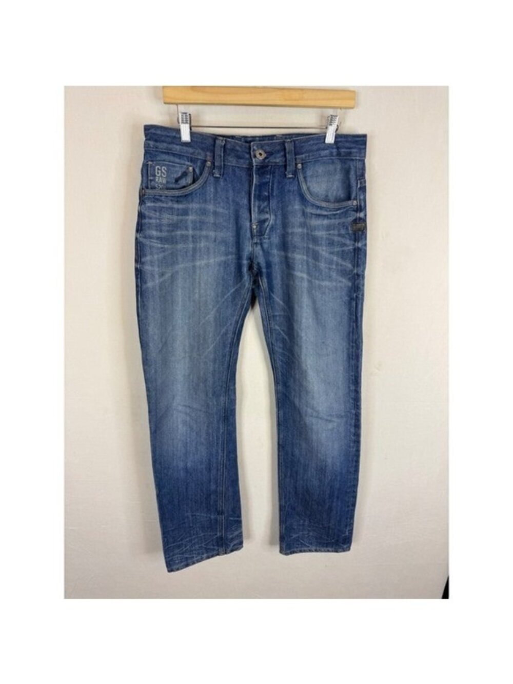 G-Star Raw Attacc Slim Straight Jeans Medium Wash Blue 31x32 81645D.6421.071